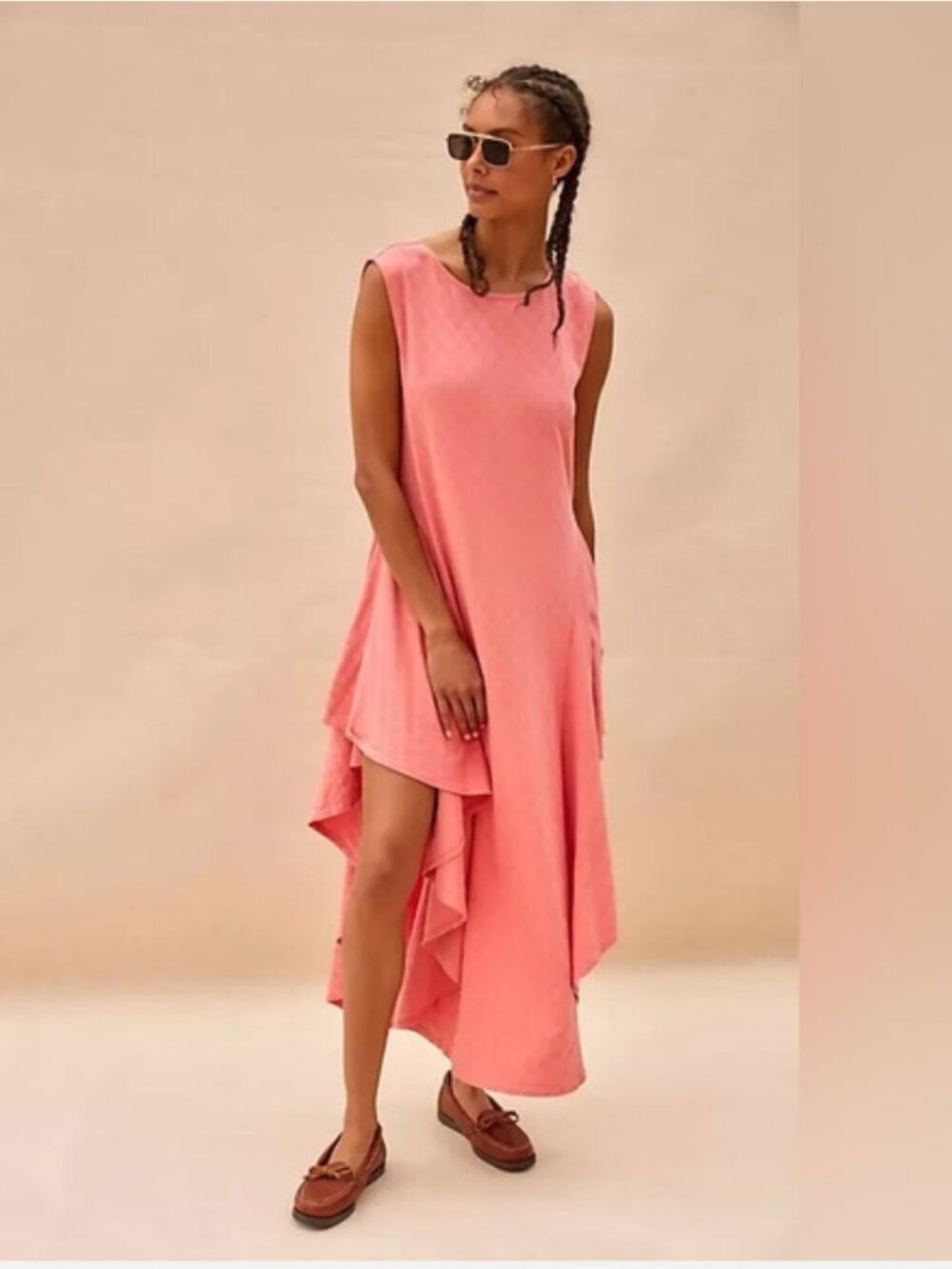 Free People Mia Midi Asymmetrical Midi Dress XS